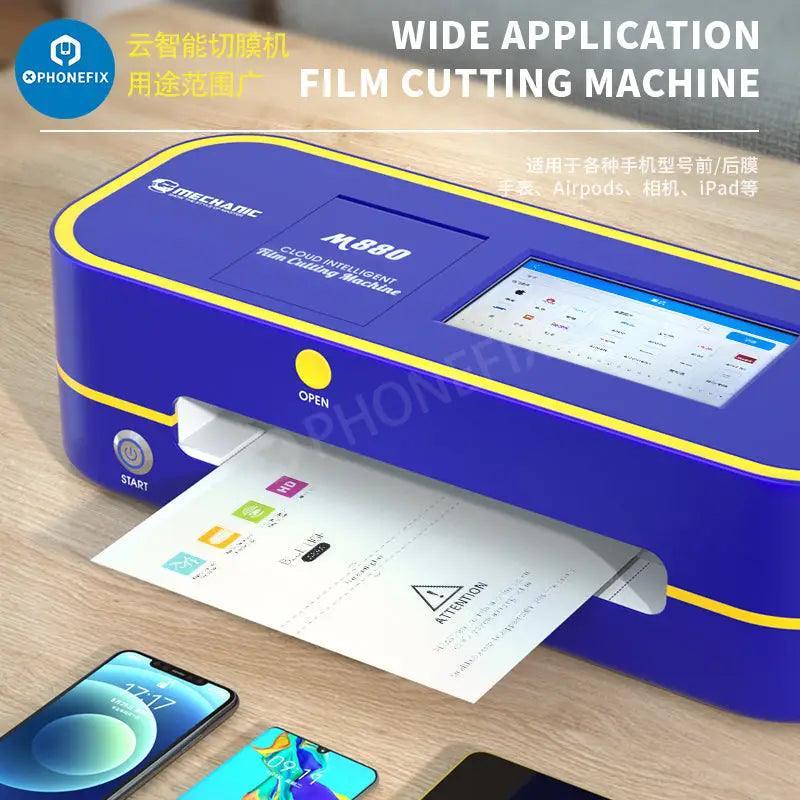 PhoneFix E210 film cutting machine for screen protectors, compact device for precise cutting of protective films.