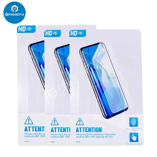 Film souple hydrogel UV HD pour machine de découpe de protection d'écran de PHONEFIX, illustrant le film flexible utilisé pour des découpes précises de protection d'écran.