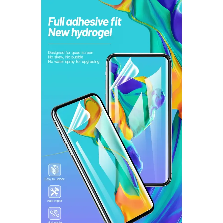 Film protecteur d'écran souple HD en hydrogel UV, conçu pour la machine de découpe de films PhoneFix&nbsp;; film protecteur d'écran flexible et durable