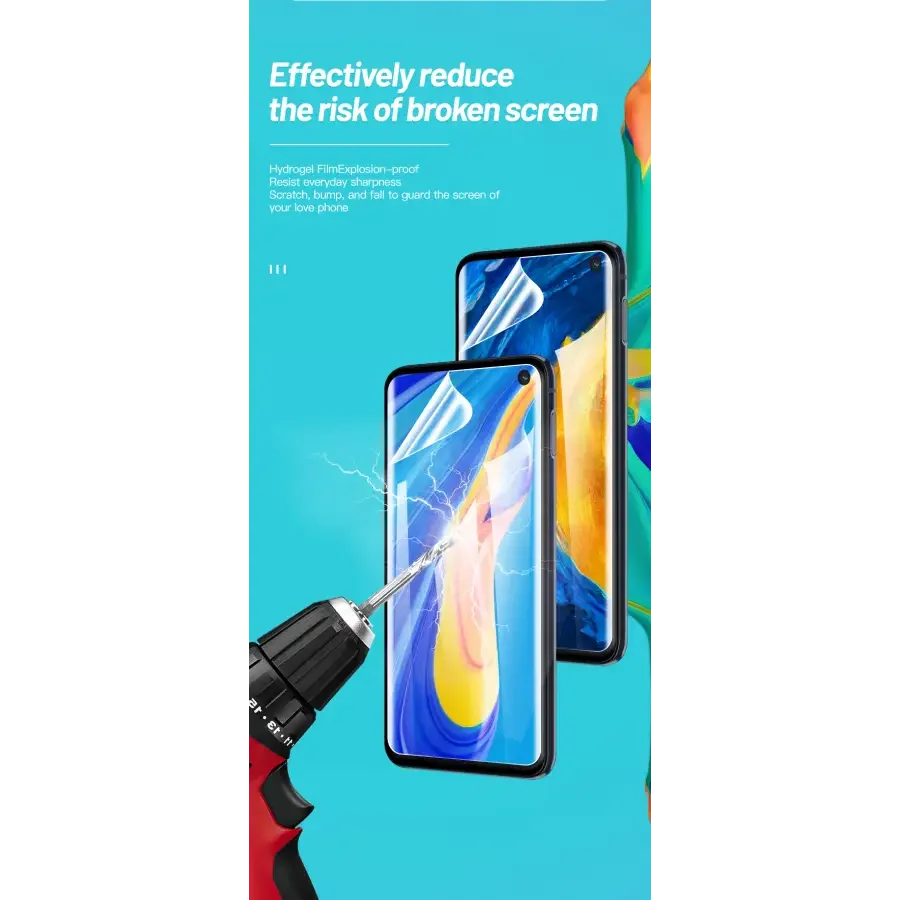 Film hydrogel UV souple HD pour machine de découpe de protection d'écran de PHONEFIX, présentant le film flexible utilisé pour une protection d'écran précise.