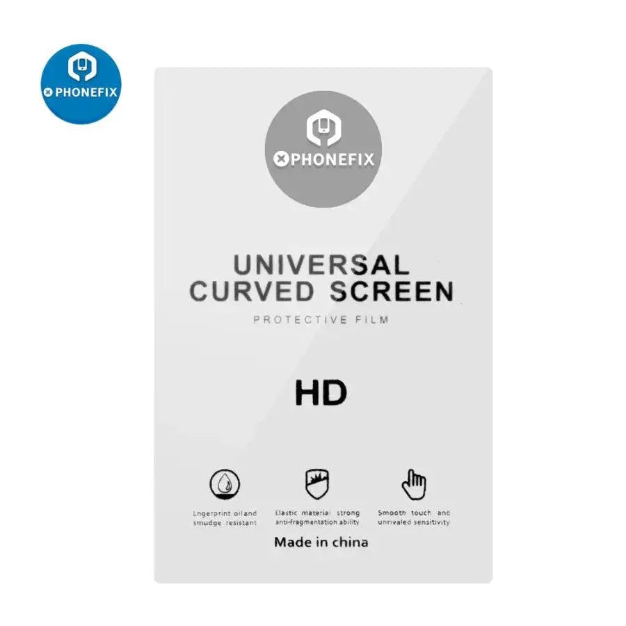 Universal soft hydrogel film screen protector for cutting machine, made by PHONEFIX, designed to protect screens during cutting processes.