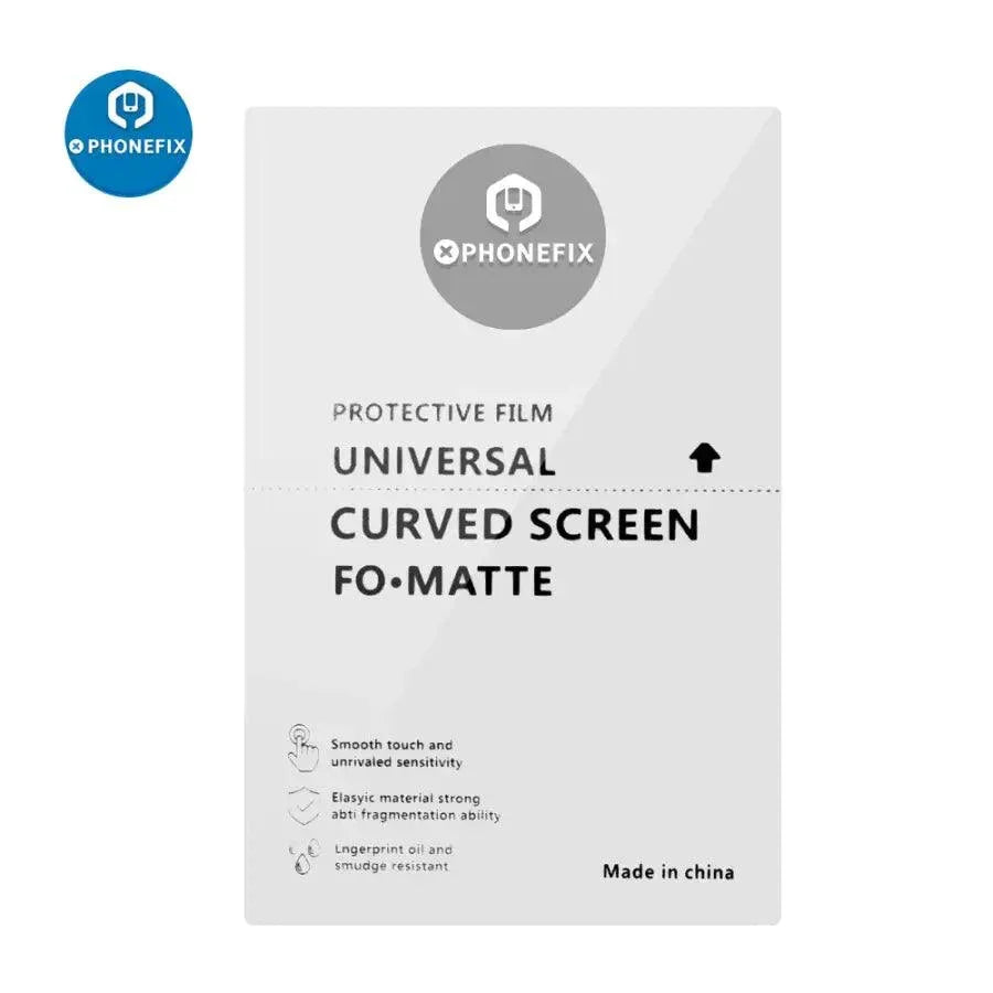 Universal soft hydrogel film screen protector for cutting machine, designed for precise application on electronic devices by PHONEFIX.
