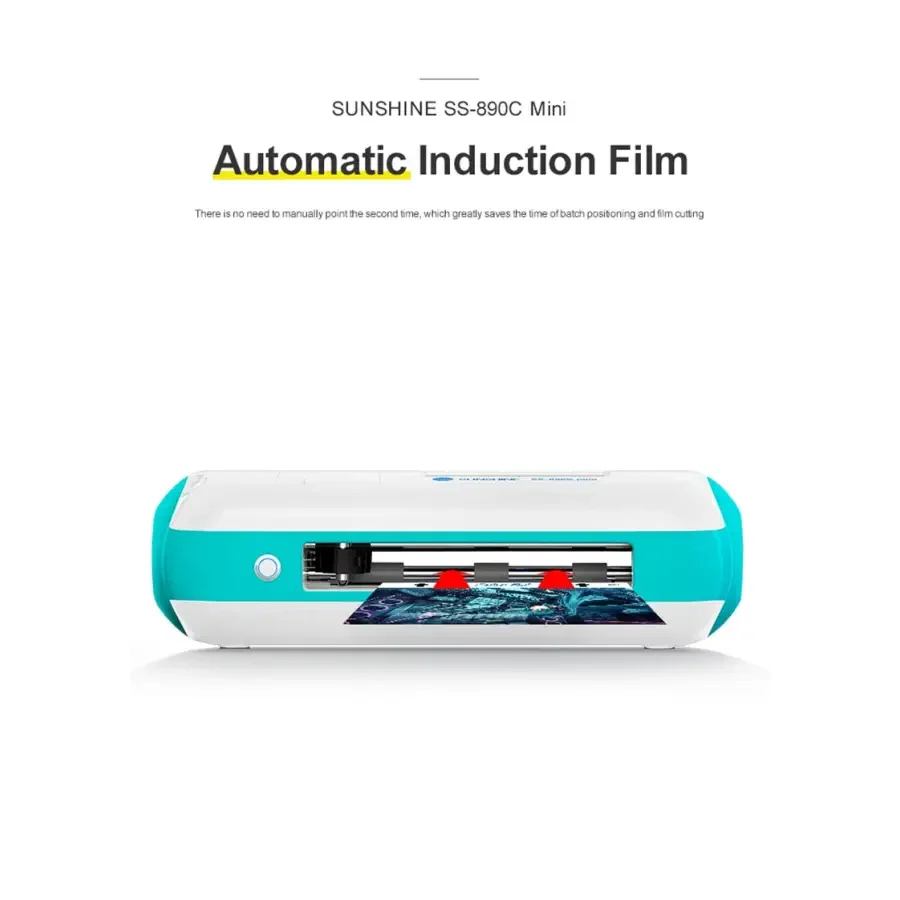 PhoneFix SS-890C Mini Cutting Machine for DIY hydrogel film cutting, compact and intelligent film cutting tool in a sleek design.