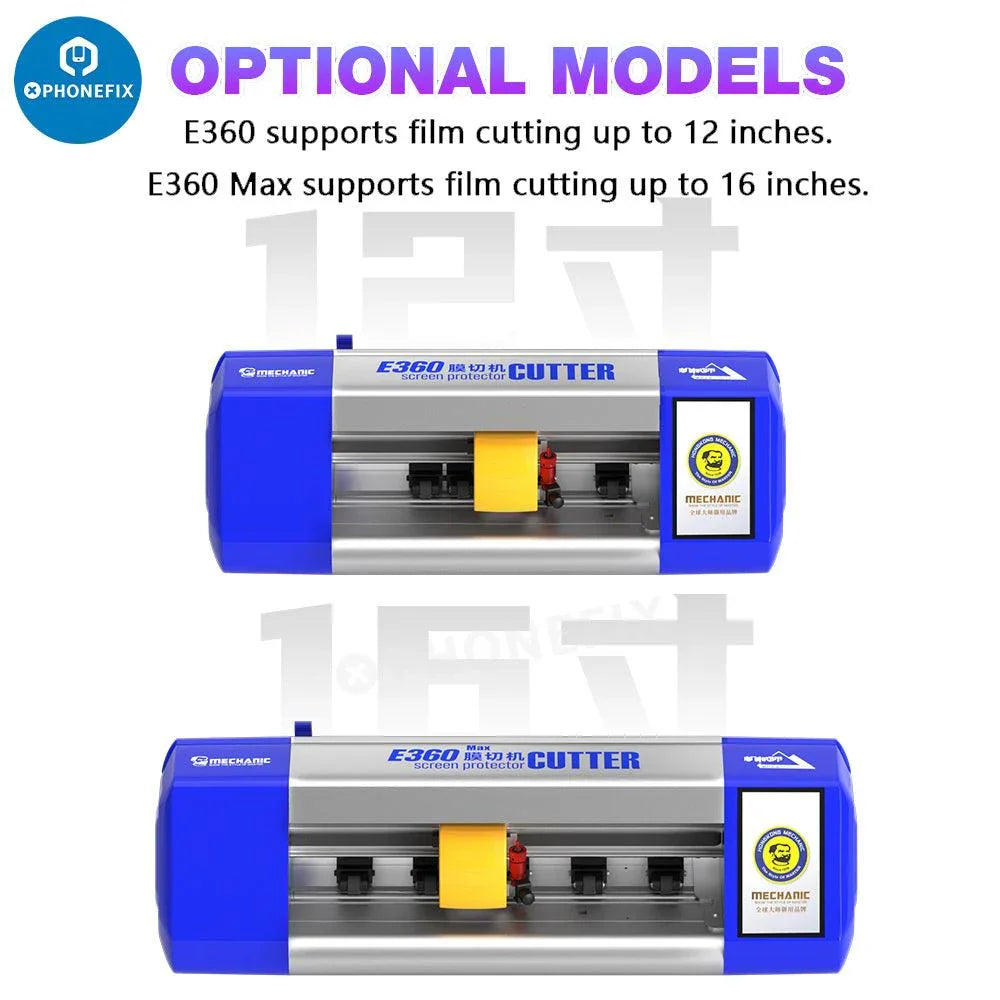 PHONEFIX SS-890C, machine de découpe de films protecteurs d'écran pour téléphones portables en un clic, pour une fabrication précise et rapide de protections d'écran.