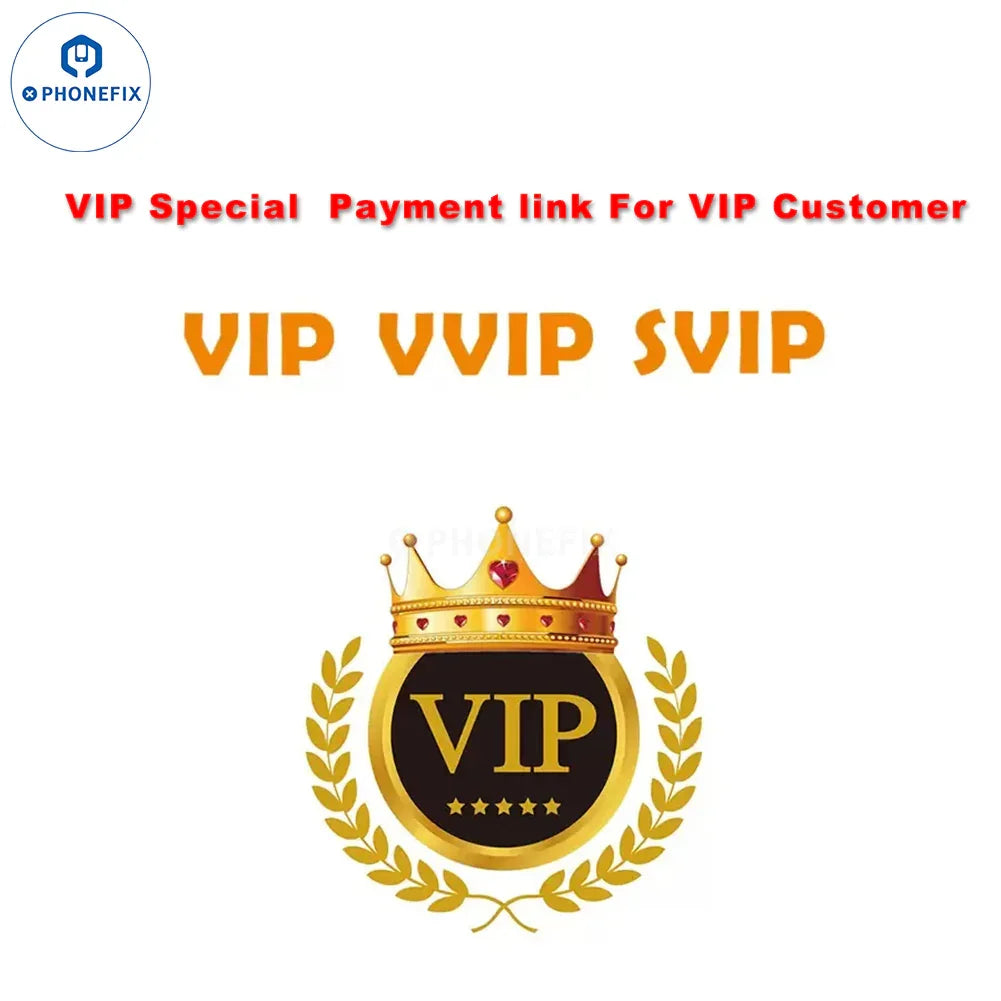 PhoneFix VIP payment link for VIP customers, featuring free shipping and secure online payment options.
