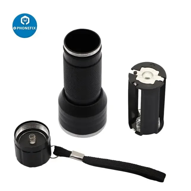 PHONEFIX TP-2500 LOCA UV glue light lamp kit for phone screen repair, compact UV curing tool for precise screen bonding.