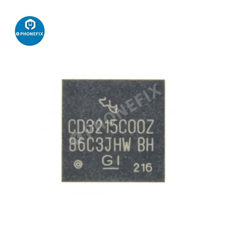 USB-C port controller chip CD3215C00Z for MacBook Pro, compatible with iPad accessories, by PHONEFIX, shown in the image.