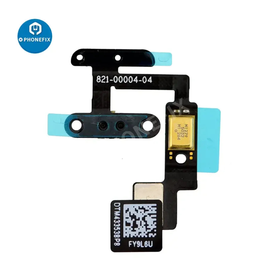 iPad Air 2 power button flex cable replacement by PHONEFIX, showing the flexible cable and connector for iPad accessories.