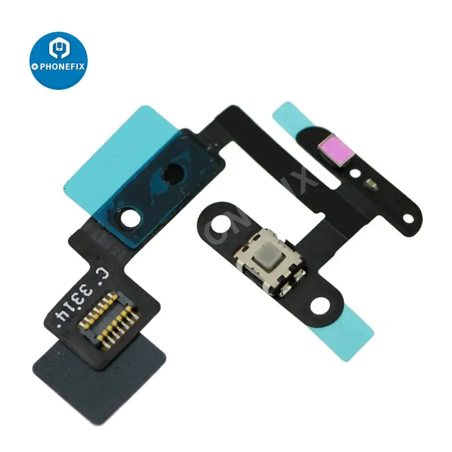 iPad Air 2 power button flex cable replacement by PHONEFIX, showing the replacement flex cable for iPad Air 2 accessories.
