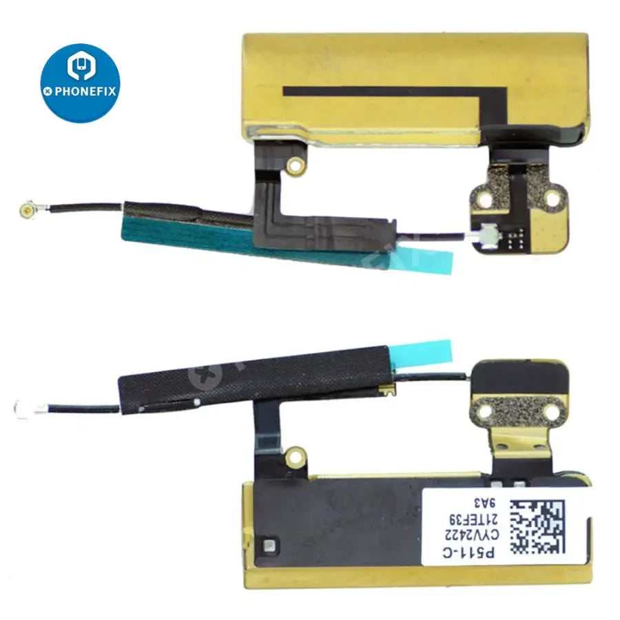iPad Mini antenna flex cable replacement by PHONEFIX, showing right and left side flex cables for iPad Mini accessories.