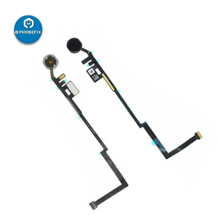 Black iPad Home Button Flex Cable for iPad Mini 3/4 and iPad Pro 2018-2019, compatible with PhoneFix accessories.