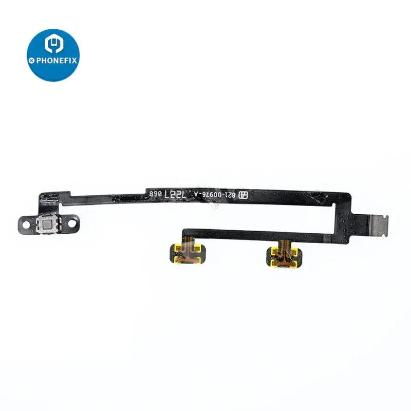 iPad volume button flex cable replacement for iPad 5 Mini 4 Air 2, showing the flexible ribbon cable and connector.