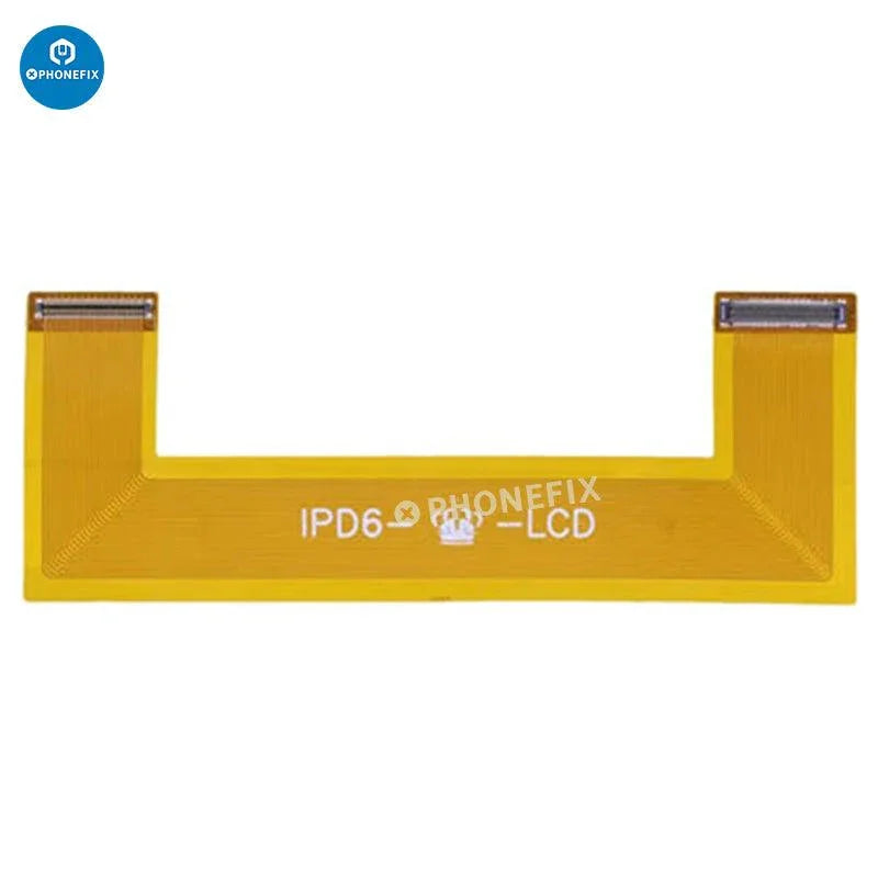 PhoneFix iPad Screen Digitizer Test Flex Cable for iPad 2, 3, 4, Air 1, 2, Mini 1-4, accessory showing flexible cable and connectors.