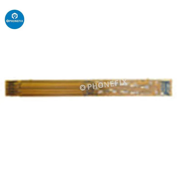 PhoneFix iPad screen digitizer test flex cable for iPad 2, 3, 4, Air 1, 2, Mini 1-4, showing the flexible cable and connectors.