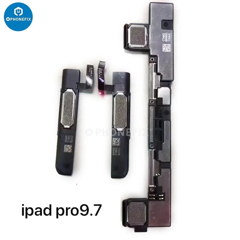 PHONEFIX iPad loud speaker replacement for iPad 6/7/8 Air 4/5 and Pro 12.9-inch, showing the new speaker component.