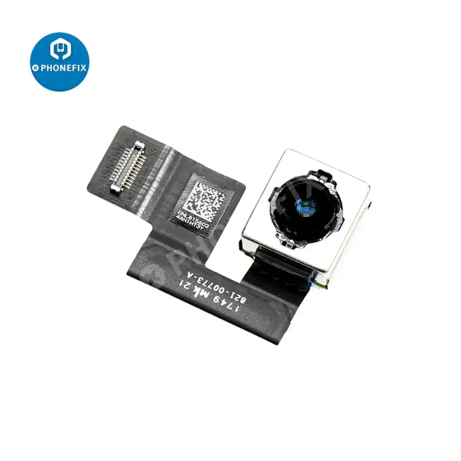 Front facing camera replacement for iPad Air 5, iPad Mini 6, and iPad Pro 12.9" by PHONEFIX, showing the new camera component.