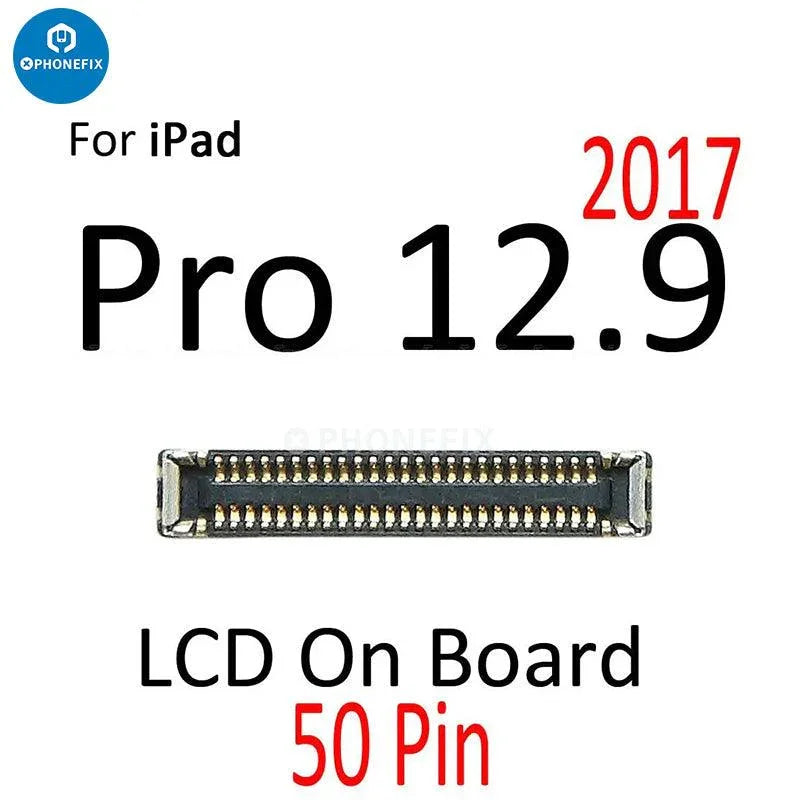 PhoneFix LCD touch screen digitizer FPC connector for iPad Pro 9.7, 10.5, 12.9-inch tablets, compatible iPad accessories.