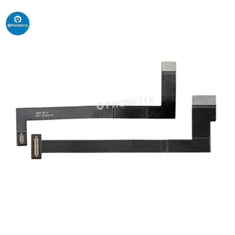 Flexible LCD touch screen assembly test flex cable for iPad Pro, designed by PHONEFIX, with connectors for iPad accessories repair.