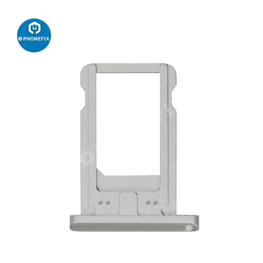 Phonefix iPad Air/Pro/Mini SIM card tray holder replacement, showing a small, silver SIM card tray with phone slot on white background.
