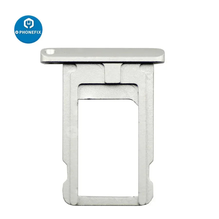 iPad Air/Pro/Mini SIM card tray holder replacement by PHONEFIX, showing a small black tray for SIM cards and accessories.