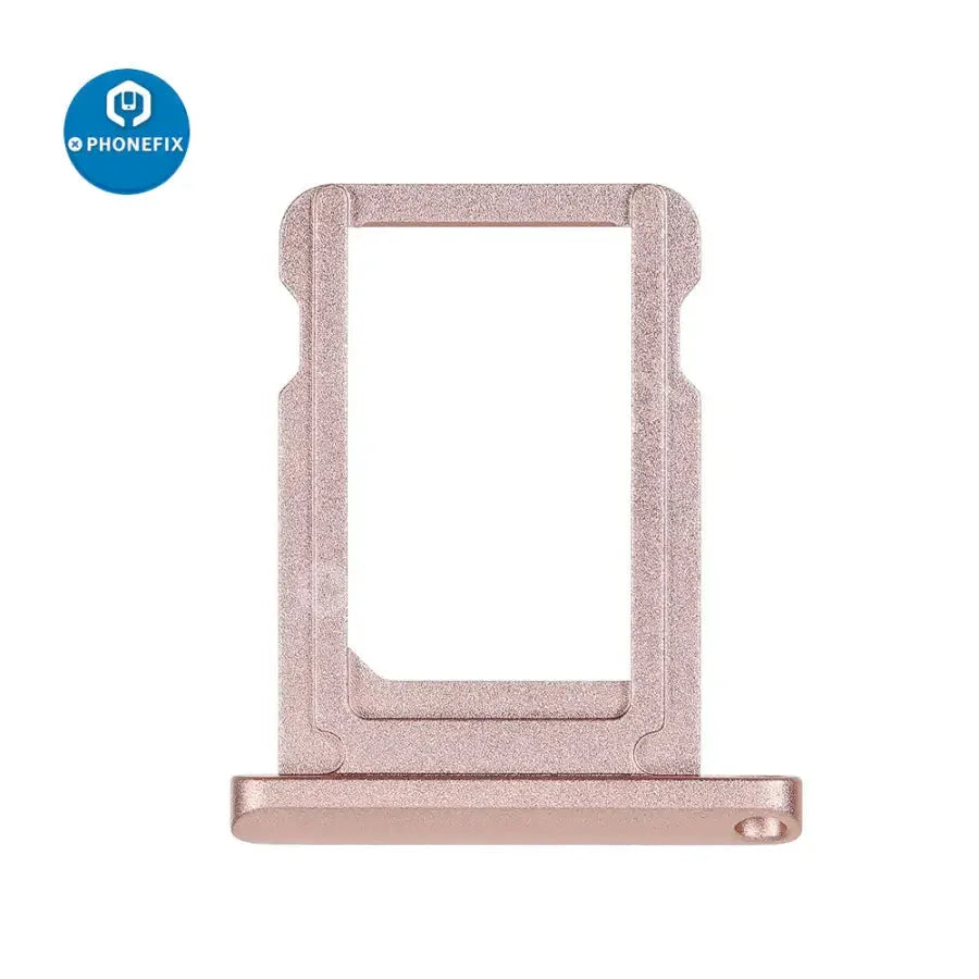 iPad SIM card tray holder replacement for Air, Pro, Mini series by PHONEFIX, showing the small metal tray for SIM card insertion.