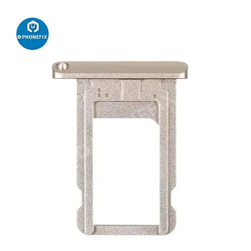 PhoneFix iPad SIM card tray holder replacement for iPad Air, Pro, and Mini series, showing the tray and tools for repair.