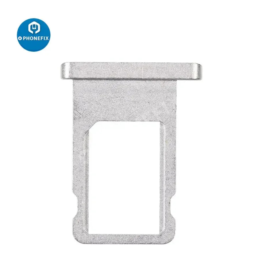 PhoneFix iPad SIM card slot tray holder replacement for iPad Air, Pro, and Mini series, showing the tray and tools.