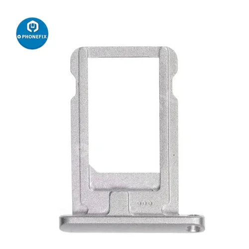 PHONEFIX iPad SIM card slot tray holder replacement for iPad Air, Pro, and Mini series, showing the tray and opening for SIM card.