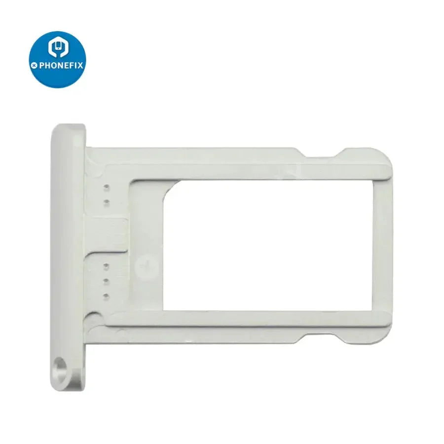 iPad Mini SIM card tray holder replacement by PHONEFIX, showing the small tray with SIM card slot for iPad Air, Pro, and Mini series