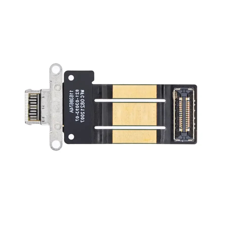 Replacement USB charging port flex cable for iPad Pro 11 3rd and 12.9 5th generation, compatible with PHONEFIX accessories.