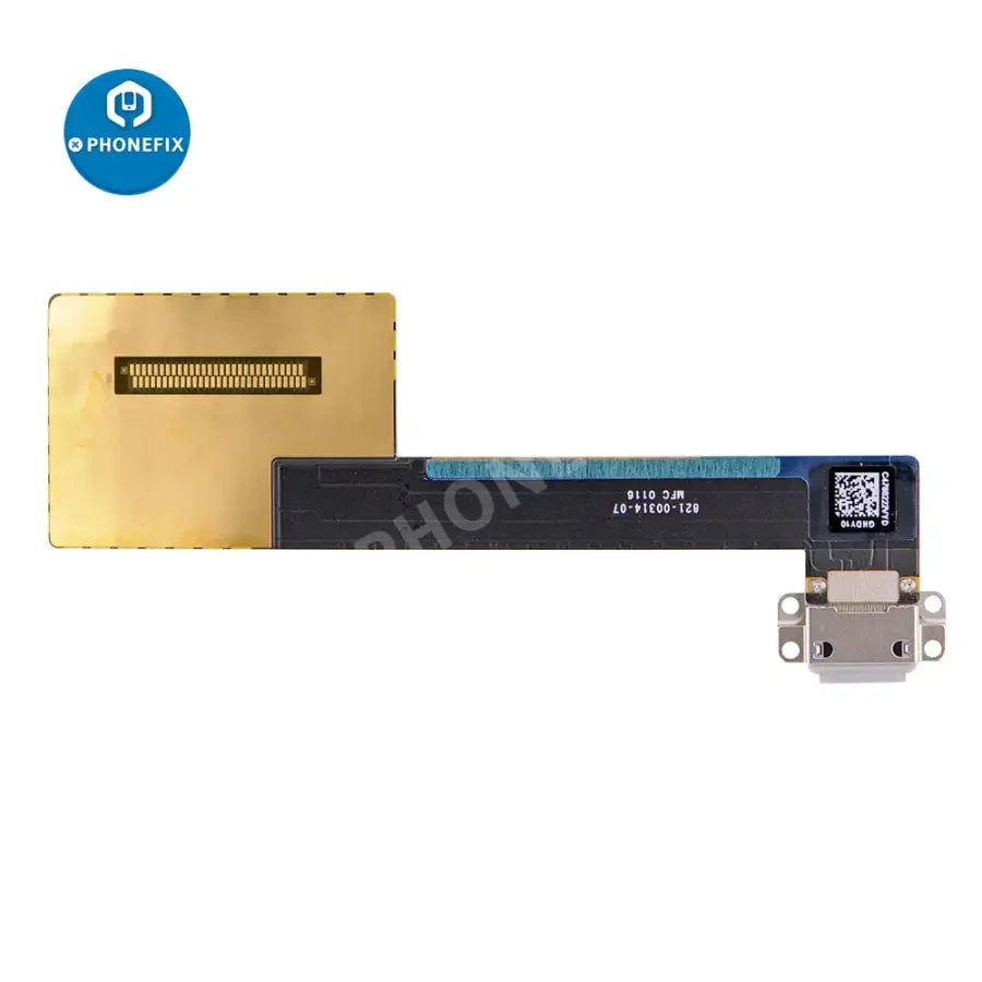 Flexible charging connector flex cable replacement for iPad Pro 9.7-inch, compatible with PhoneFix iPad accessories.
