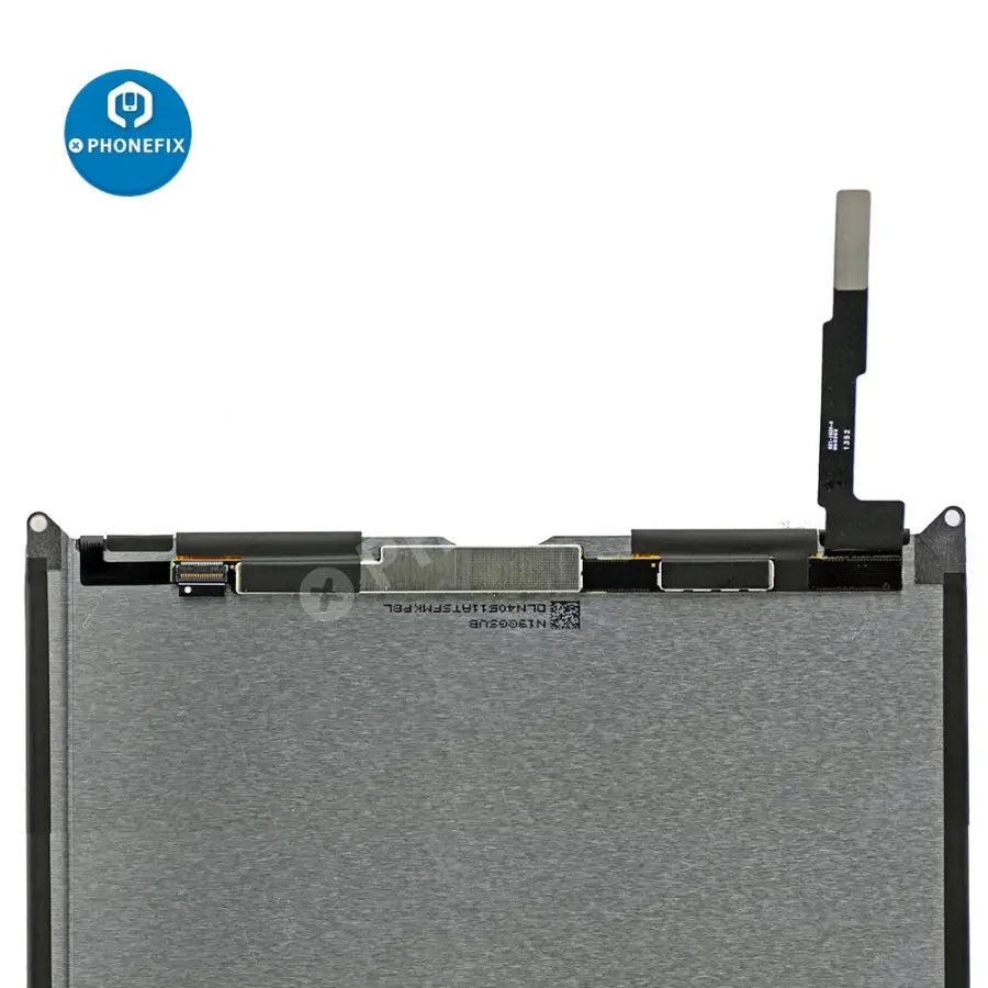 LCD display screen replacement for iPad Air 5 and 6 by PHONEFIX, showing the new replacement screen on a white background.