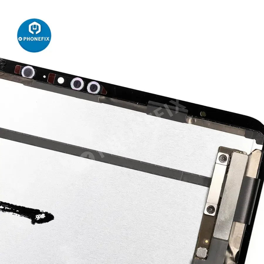 iPad Pro 11-inch 1st/2nd gen LCD with digitizer assembly replacement by PHONEFIX, showing the assembled screen for repair.