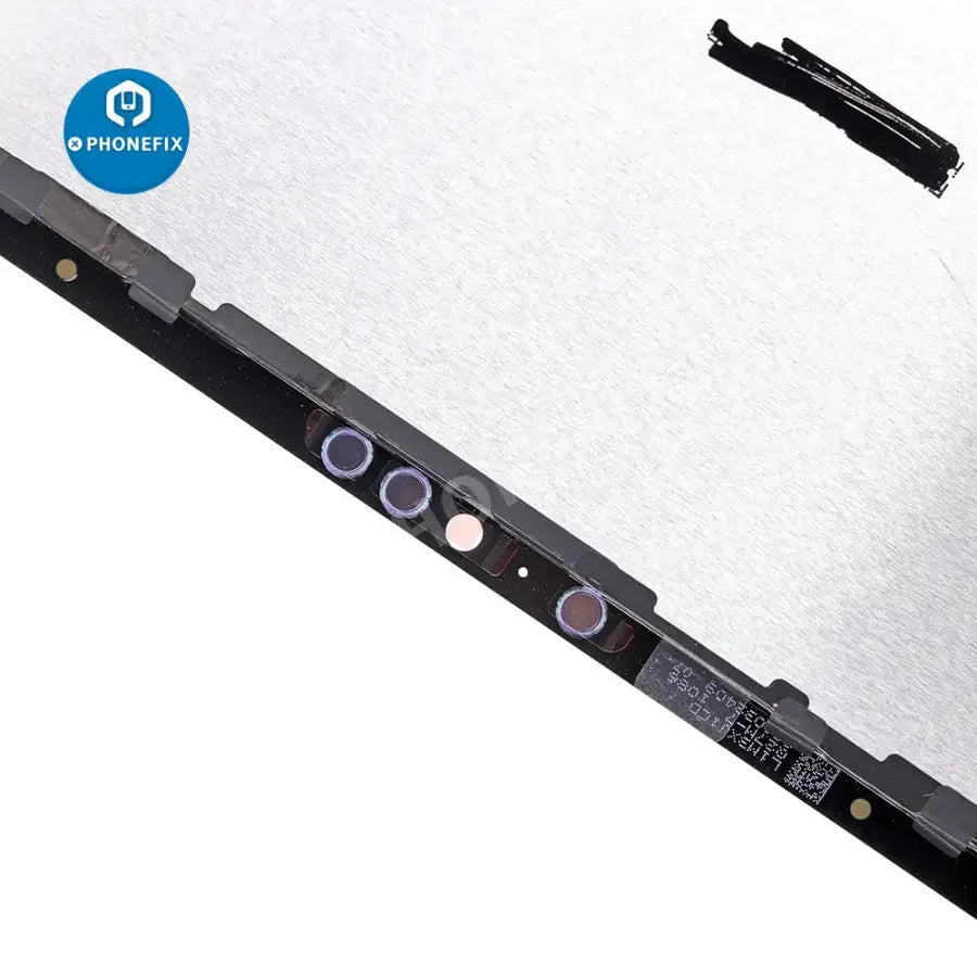 iPad Pro 11-inch 3rd generation LCD with digitizer assembly replacement from PHONEFIX, showing the assembled screen and digitizer parts.