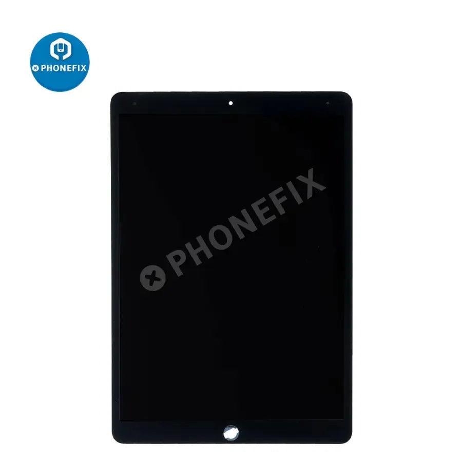 iPad Air 3 LCD screen and digitizer assembly replacement by PHONEFIX, showing the front view of the replacement screen.
