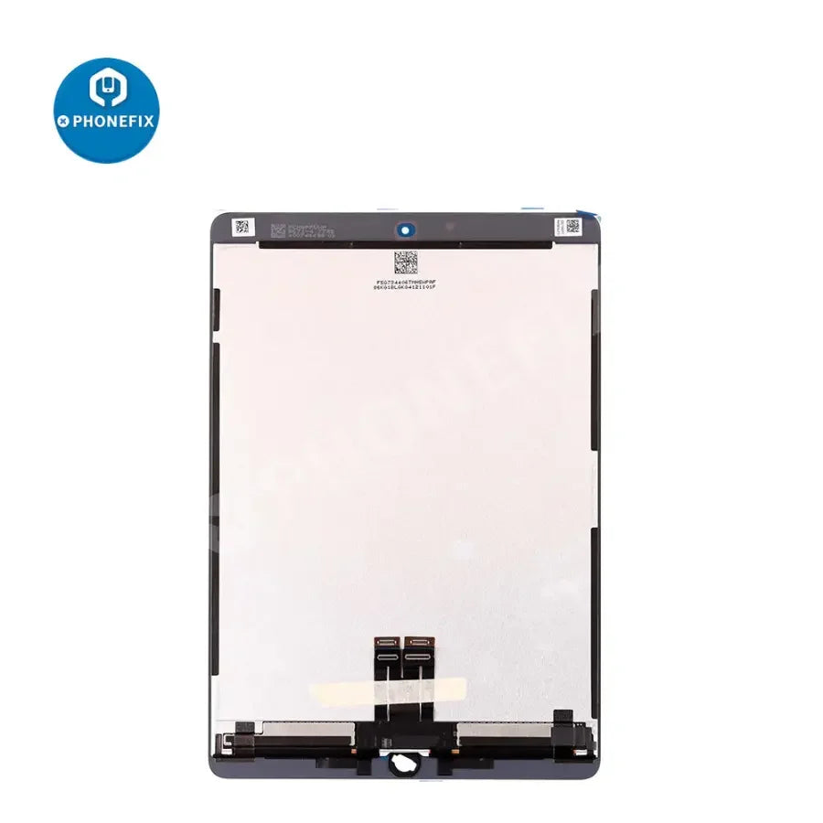 iPad Pro 10.5-inch LCD screen and digitizer assembly replacement by PHONEFIX, showing the assembled display and touch components.