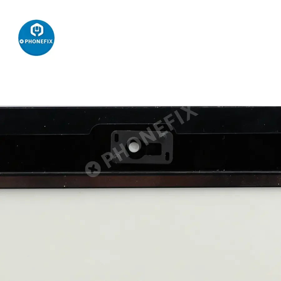 Replacement touch screen assembly for iPad Air by PHONEFIX, showing the new iPad Air screen with digitizer and frame.