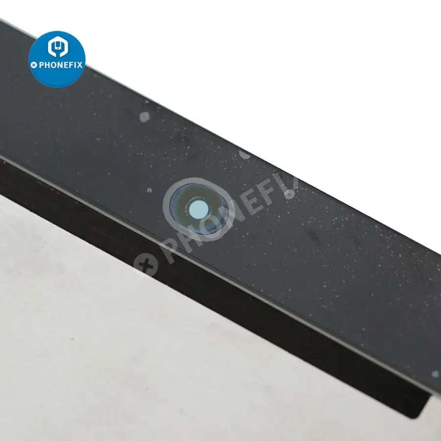 iPad Air 2 LCD with digitizer assembly replacement by PHONEFIX, no home button, for iPad screen repair.
