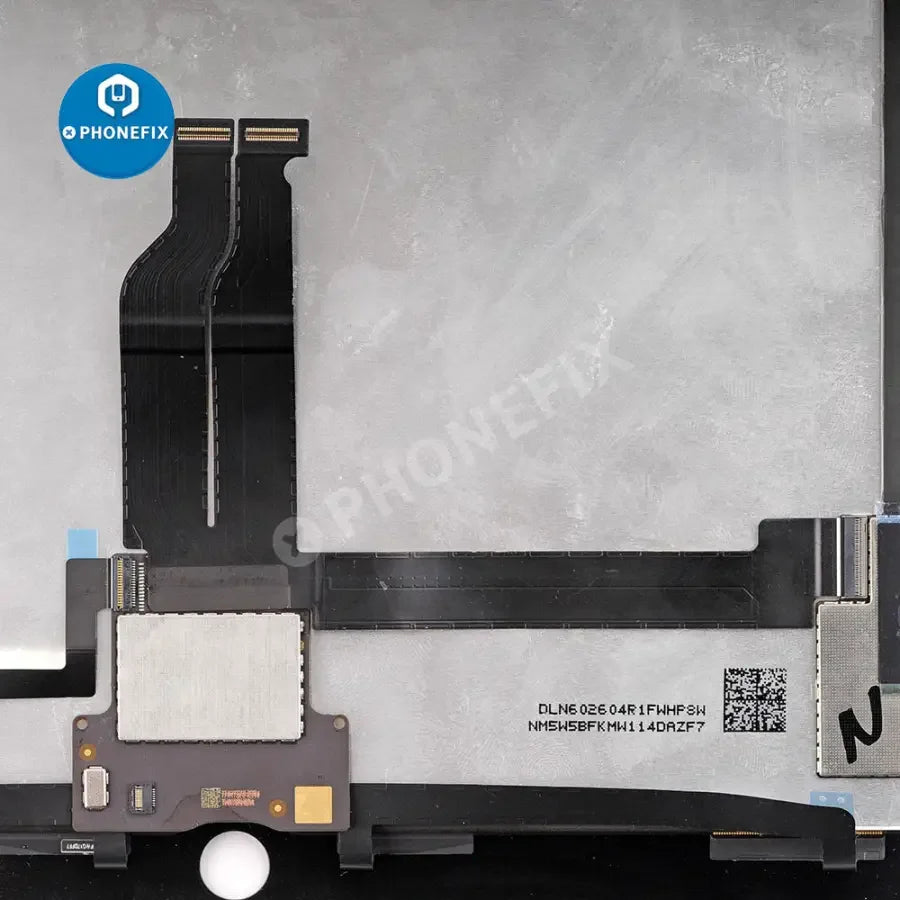 White LCD digitizer assembly with soldered board for iPad Pro 12.9 inch, replacement screen from PHONEFIX.
