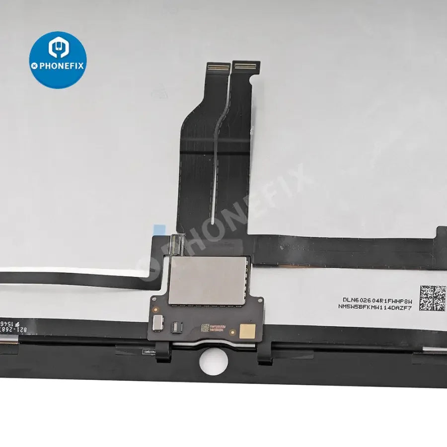 White iPad Pro 12.9-inch LCD digitizer assembly with soldered board for iPad screen replacement by PHONEFIX