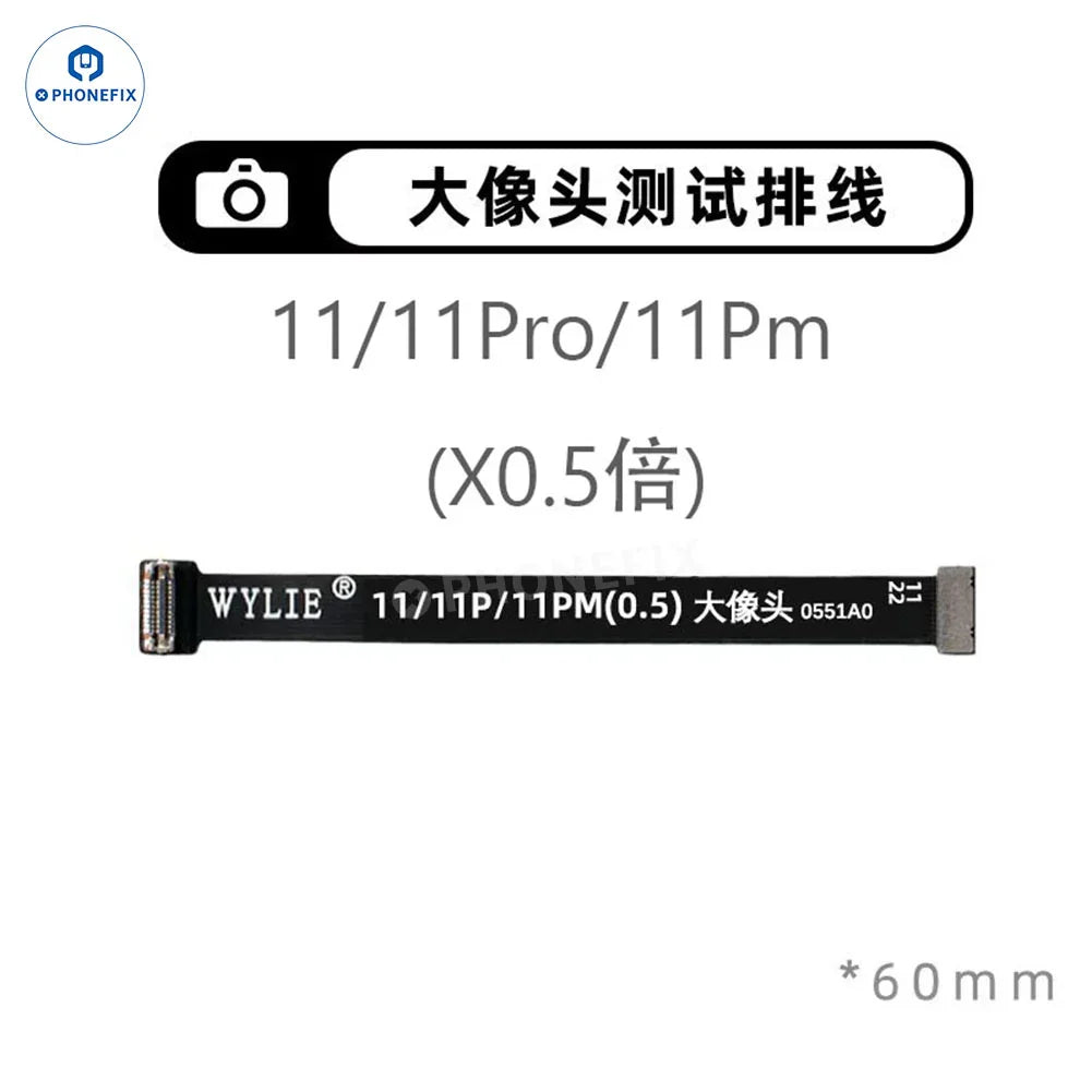 WYLIE iPhone X to Pro Max rear camera extension FPC test cable, compatible with iPhone accessories by PHONEFIX.