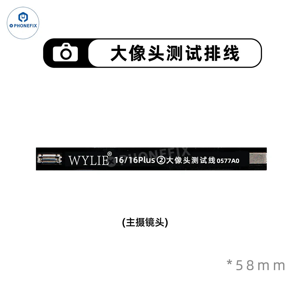 iPhone X to Pro Max rear camera extension test FPC cable by PHONEFIX, flexible connector for iPhone accessories.