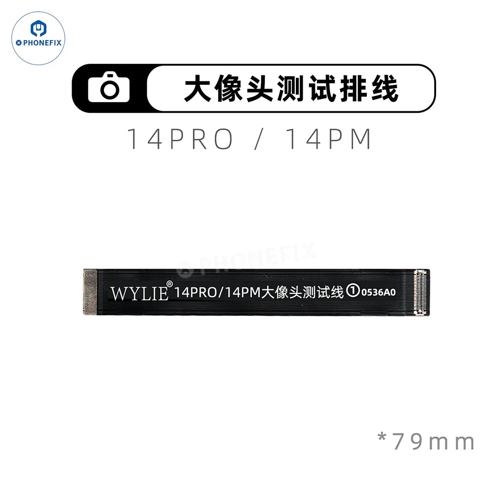 WYLIE iPhone X to 17 Pro Max rear camera extension test FPC cable, phone repair accessory from PHONEFIX.
