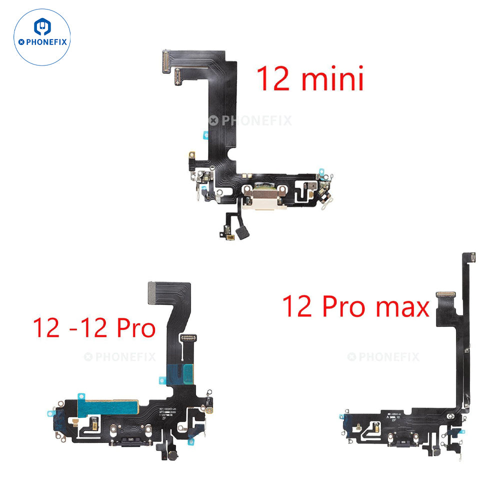 iPhone 12 series Lightning USB-C charging port flex cable replacement for iPhone accessories by PHONEFIX.