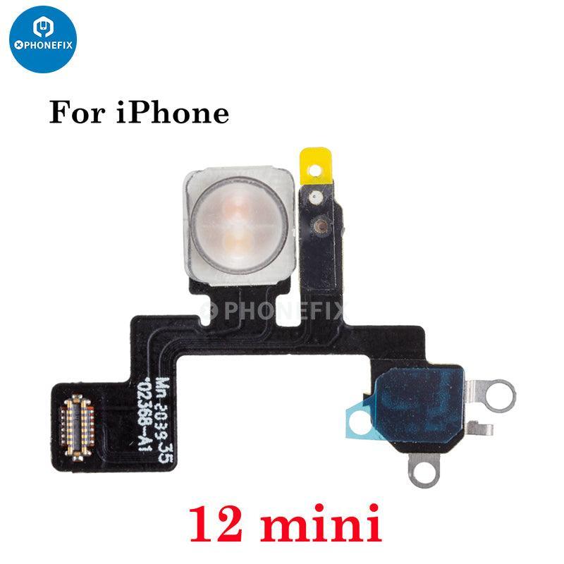 PHONEFIX iPhone 11-15 Pro Max flashlight flex cable replacement for iPhone accessories, showing the flexible connector cable.