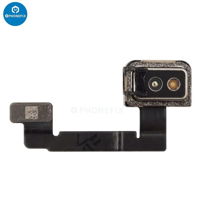 Cable flexible para escáner de radar infrarrojo para iPhone series 12-14, compatible con accesorios PHONEFIX para iPhone, mostrado sobre fondo blanco.