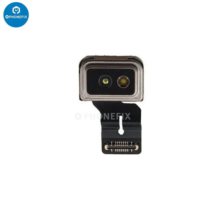 Cable flexible para escáner de radar infrarrojo para iPhone series 12-14, compatible con accesorios PHONEFIX para iPhone, cable y conectores visibles.