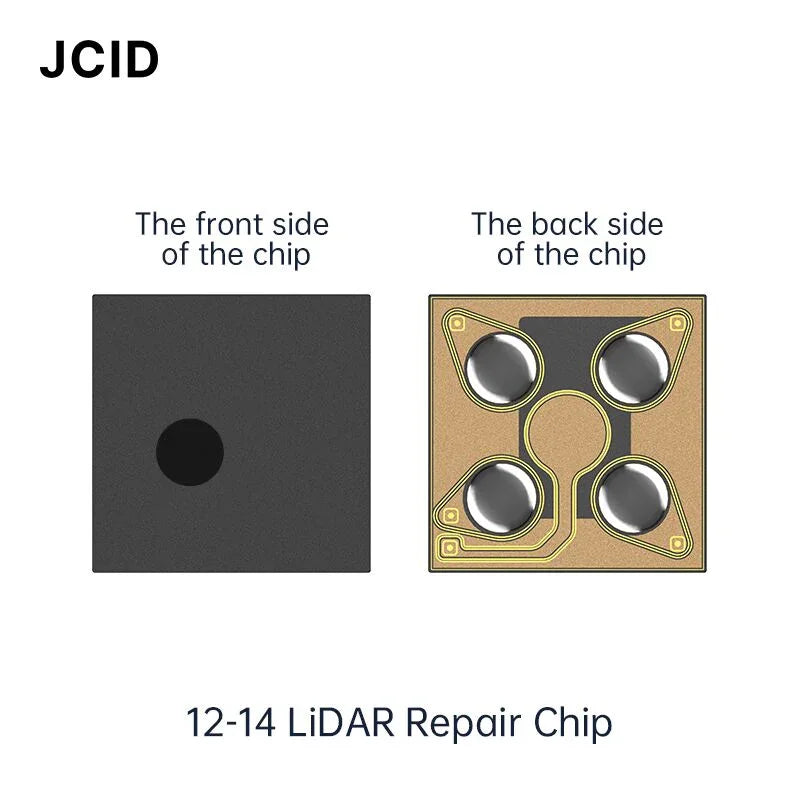 JCID programmable LiDAR radar FPC repair tool for iPhone, used to fix rear camera issues, by PHONEFIX.