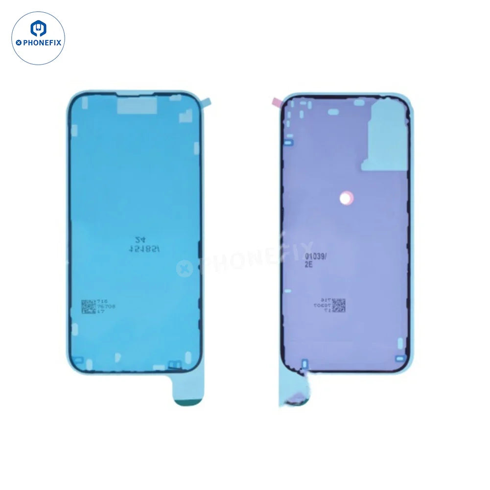 Waterproof sealing adhesive sticker for iPhone 15-16 Pro Max screens, designed by PHONEFIX for secure waterproof protection.