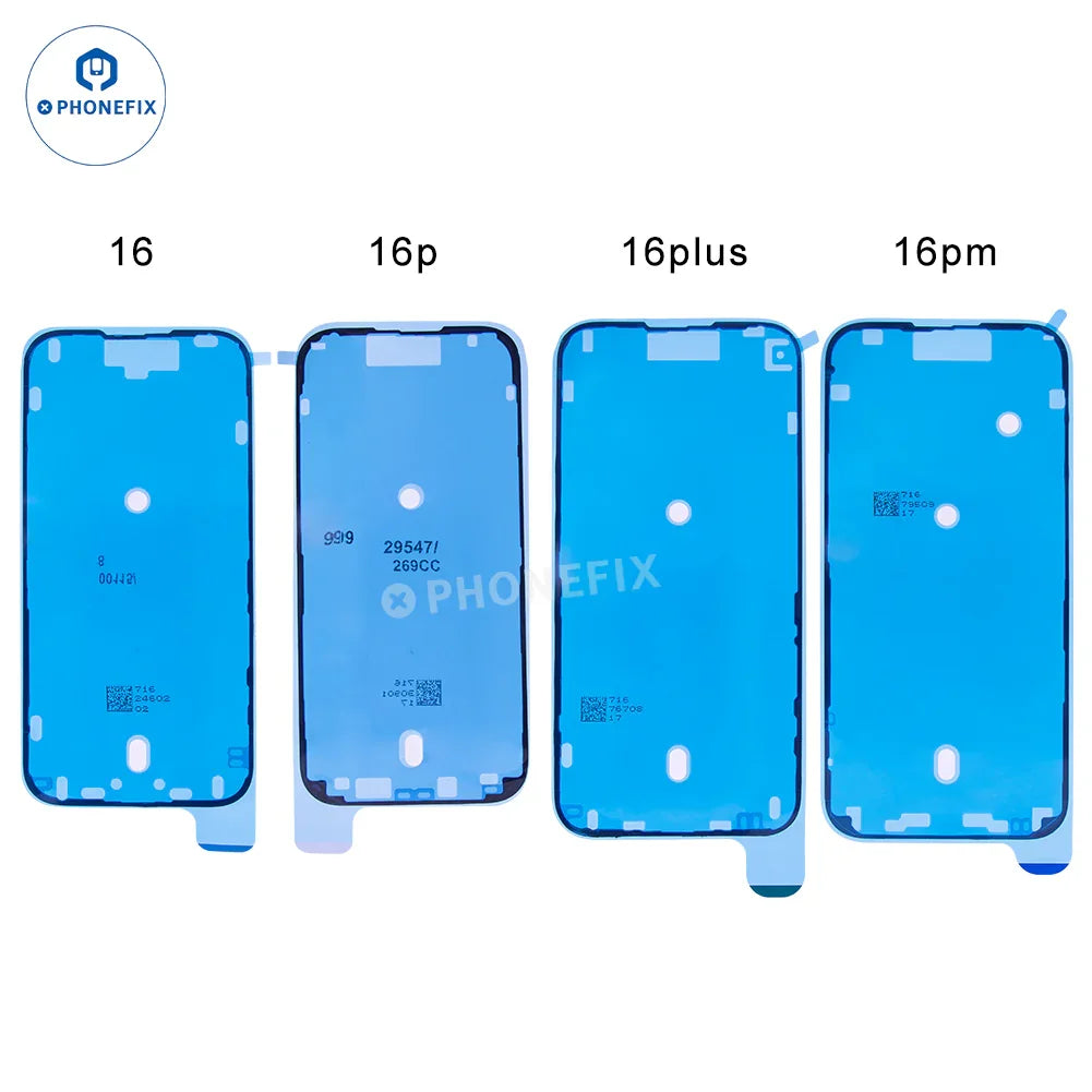 PhoneFIX waterproof sealing adhesive sticker for iPhone 15-16 Pro Max screen protection, waterproof and adhesive accessory.